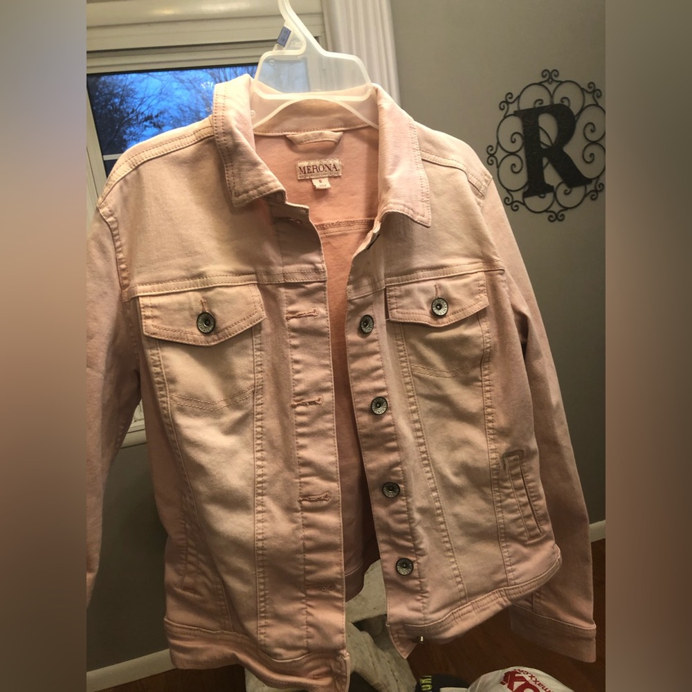 Light pink jean jacket